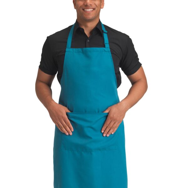 Recycled Bib Apron With Pocket Thumbnail