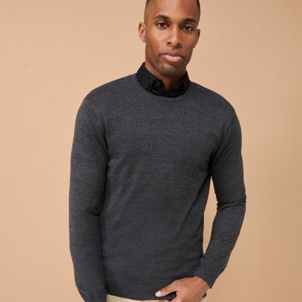 Mosca Henbury Lightweight Cotton Acrylic Crew Neck Sweater Thumbnail